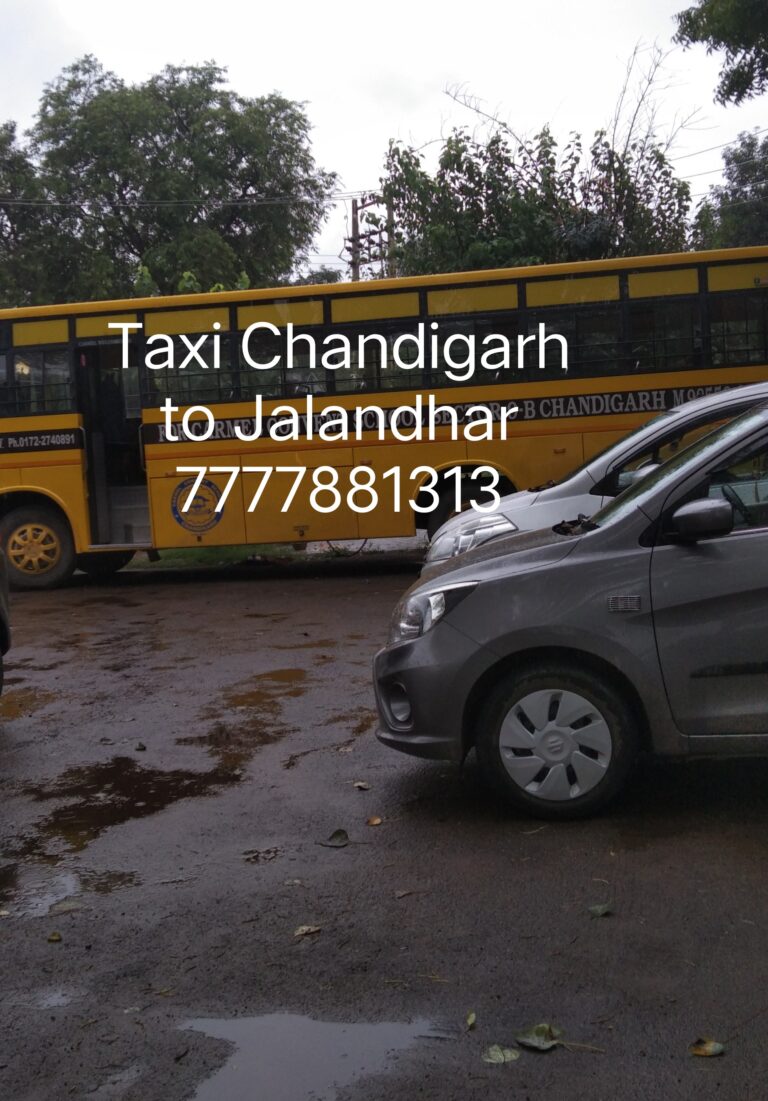 Taxi Chandigarh to Jalandhar | 7777881313