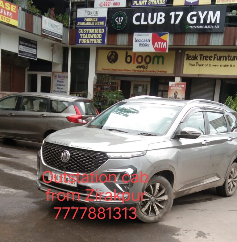 Book outstation Taxi/cab from Zirakpur | 7777881313